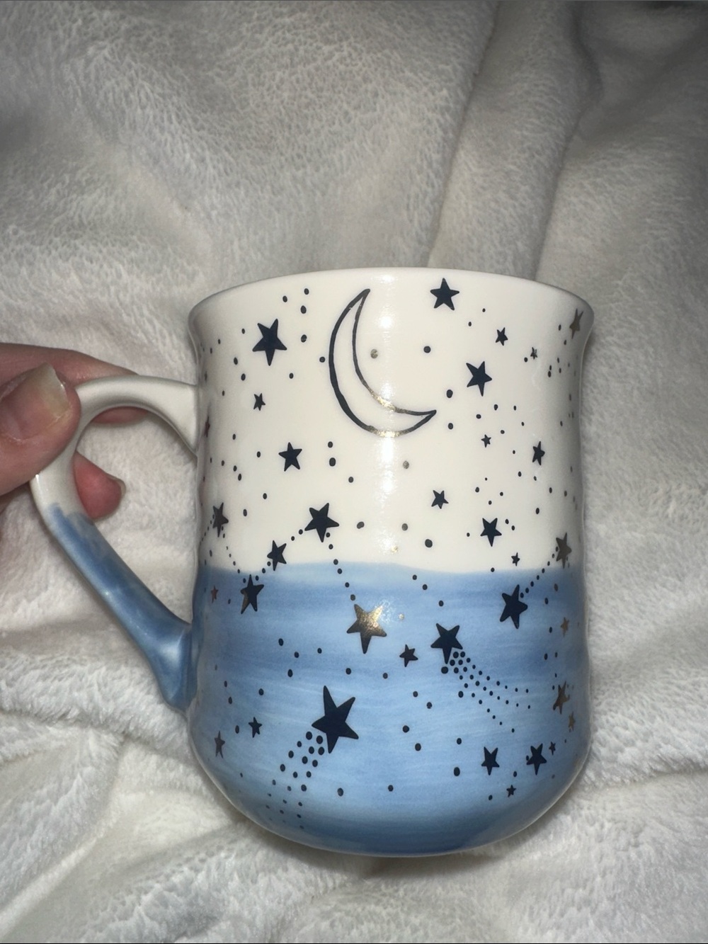 “Stay Wild Moon Child” Watercolor Moon & Stars Mug